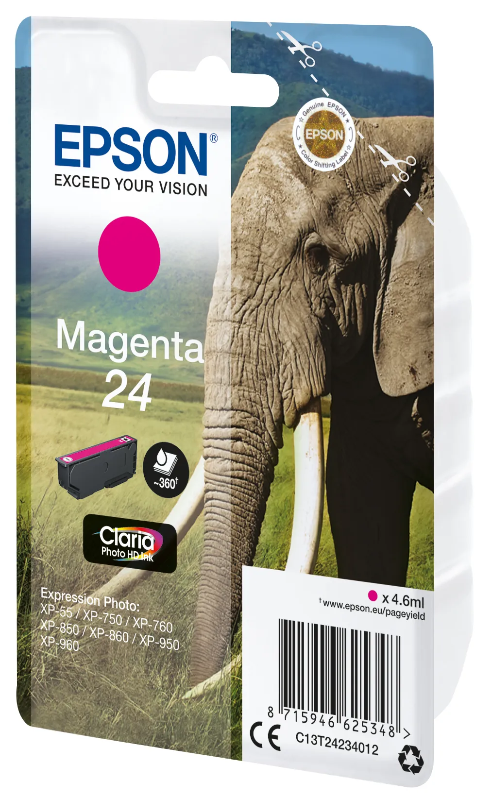Epson 24 -mustekasetti, magenta