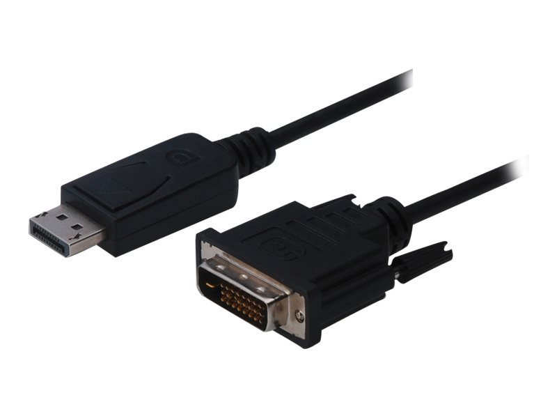 DIGITUS Näyttökaapeli DisplayPort (P) - DVI-D (P) 2 m sormiruuvit