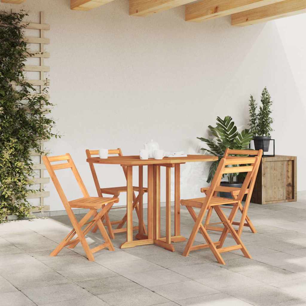 vidaXL Kokoontaittuva perhosulkopöytä 120x70x75 cm tiikki