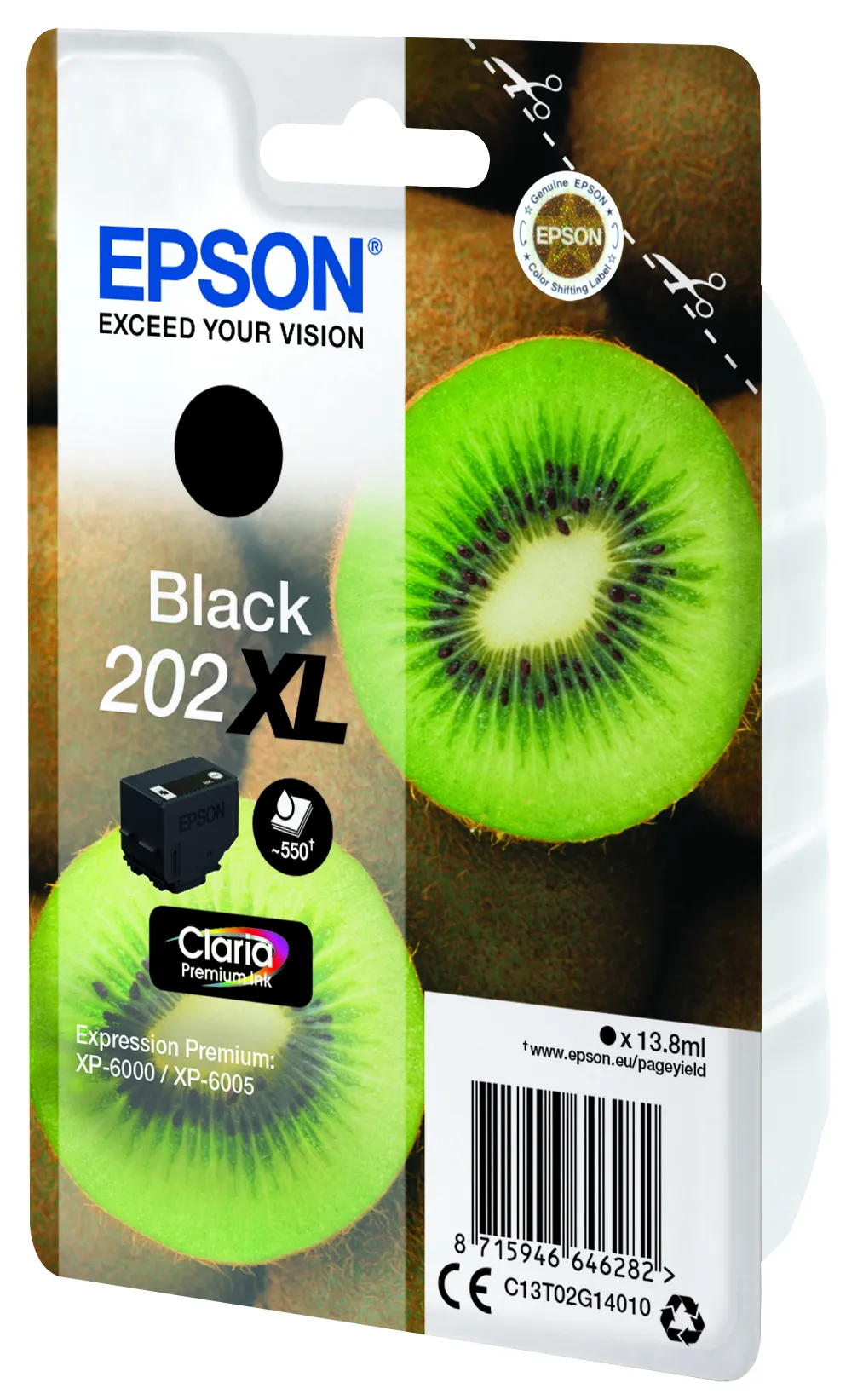 Epson 202XL-mustekasetti, musta