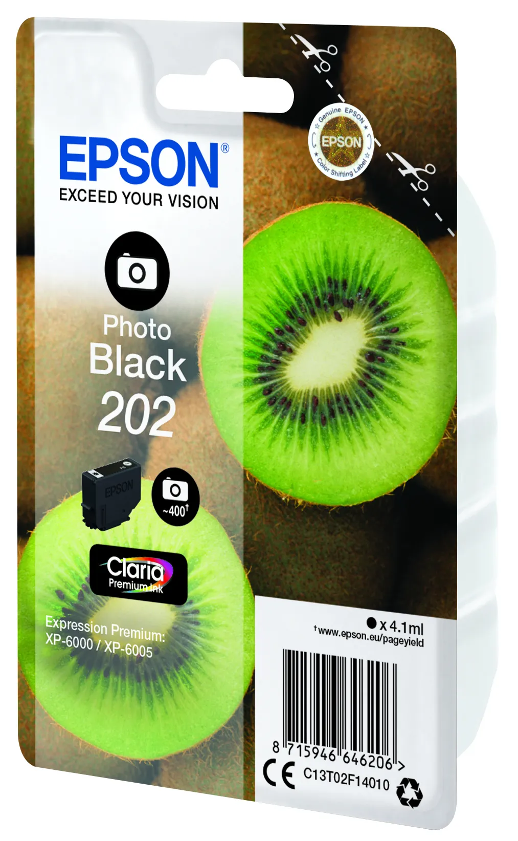 Epson 202 -mustekasetti, valokuvamusta