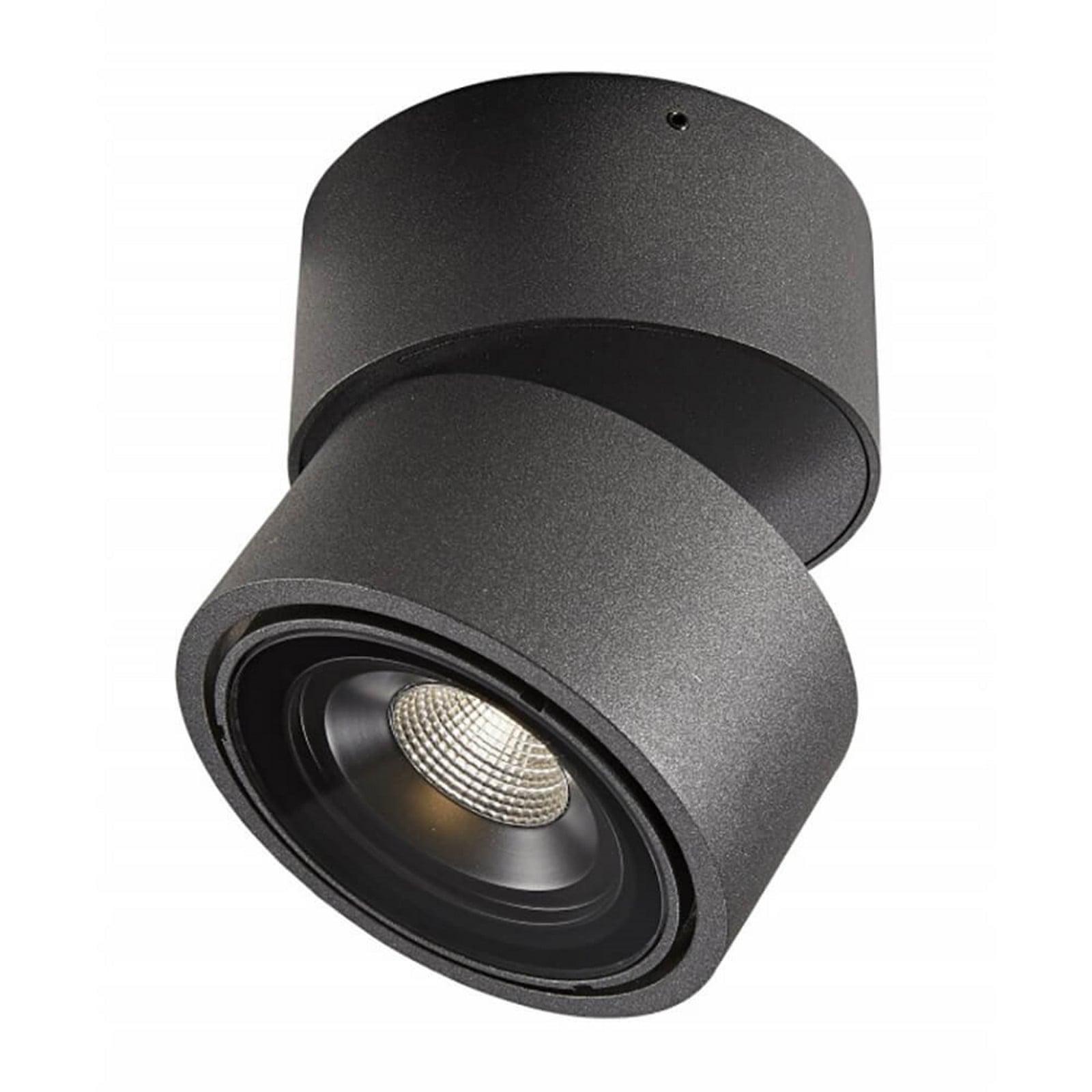 Easy W100 LED-ulkokattospotti, musta, IP54 – Antidark