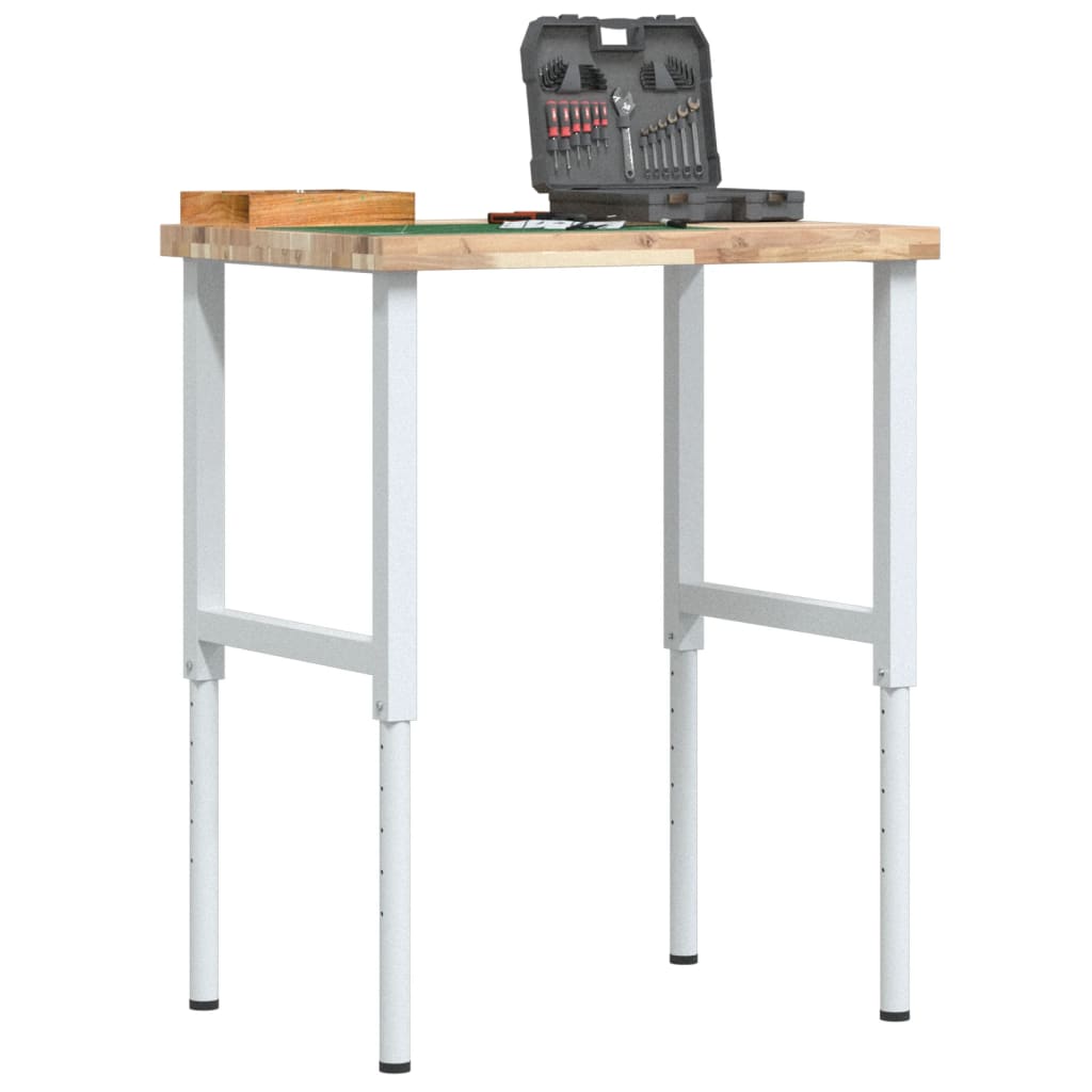 vidaXL Työpenkki 80x60x täysi akasiapuu